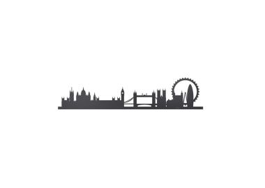 קישוט קיר ממתכת SKYLINE LONDON פאנל 100 ס"מ