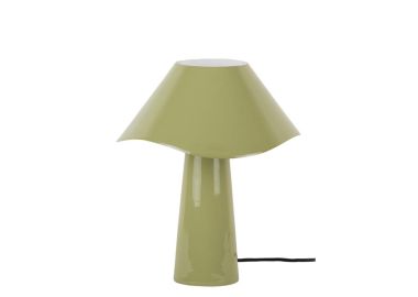 מנורת שולחן מעוצבת ממתכת דגם Ameno צבע ירוק תה