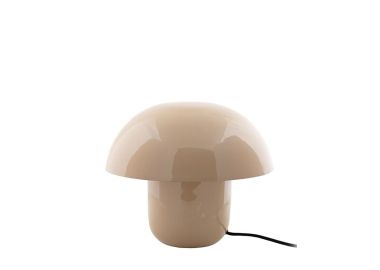 מנורת שולחן ממתכת דגם Fat Mushroom חום לאטה