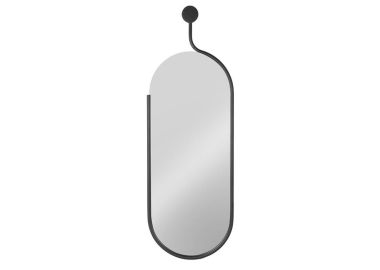 מראה מעוצבת עם מסגרת ברזל דגם אליפטיקל גובה מטר