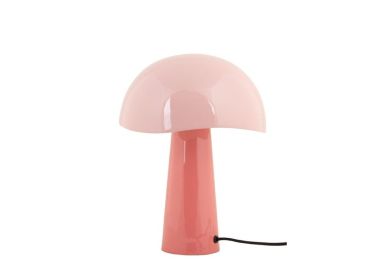 מנורת שולחן מעוצבת ממתכת דגם Grato בגווני ורוד