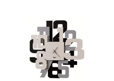 שעון קיר ממתכת תלת מימד דגם Sitter קוטר 40 ס"מ