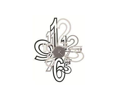 שעון קיר ממתכת תלת מימד דגם Mimic קוטר 71 ס"מ