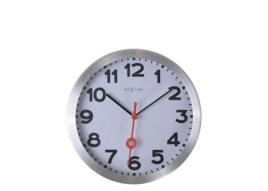 שעון קיר עם מסגרת אלומיניום דגם רכבת קוטר 35 ס"מ