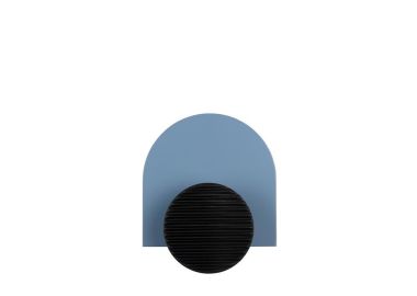 מתלה מעוצב לקיר דגם נוב צבע כחול בשילוב שחור