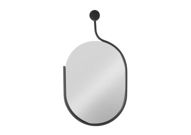 מראה מעוצבת עם מסגרת ברזל דגם אליפטיקל גובה 70 ס"מ