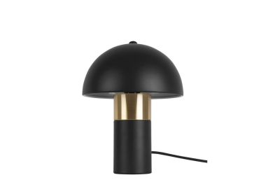 מנורת שולחן מעוצבת דגם Seta מתכת שחור מט וזהב