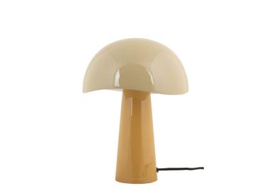 מנורת שולחן מעוצבת ממתכת דגם Grato בגווני צהוב