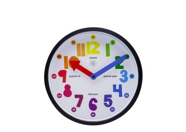 שעון קיר לילדים צבעוני דגם Sophia
