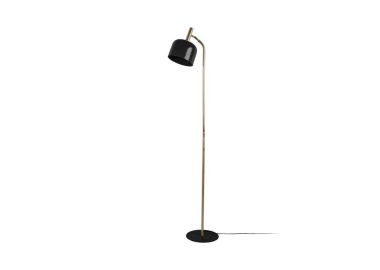 מנורת רצפה מעוצבת ממתכת דגם Smart שחור מבריק