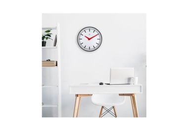 שעון קיר ניוקאסל 40 ס"מ מחוגים באדום