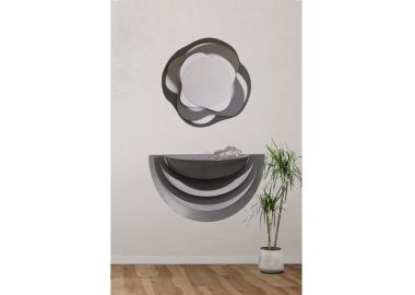 קונסולה צמודה לקיר צפה ממתכת