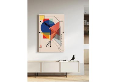  תמונה מקנבס 50x75 ס"מ דגם Bahuhaus Abstract