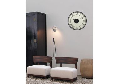 שעון קיר זכוכית חלבית ביג בן 43 ס"מ