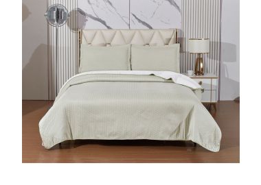 שמיכה זוגית 220x240 ס"מ וזוג ציפיות מסדרת פלורנס דגם 4