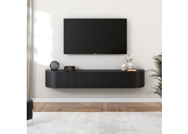 מזנון צף דגם Venice צבע אלון שחור