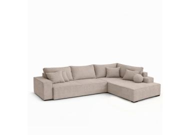 ספה פינתית 250x180 ס"מ דגם Nikol גוון בז'