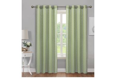 וילון דמוי פשתן דגם טוהר 140x250 ס"מ צבע ירוק מרווה