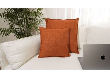 כרית נוי כולל מילוי 45x45 דגם דורון צבע כתום