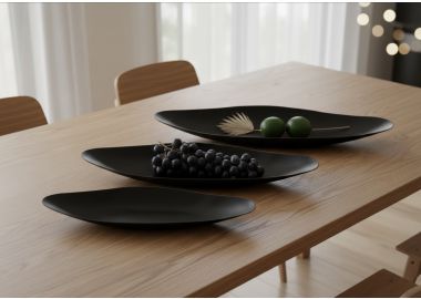 סט 3 מגשי אלומיניום דקורטיביים דגם גון