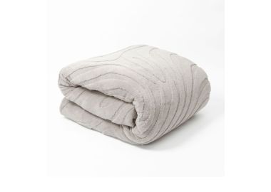 שמיכת פוך ממולאת זוגית 200x220 ס"מ גוון בז'