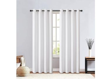 וילון סאן בלוק 140x160 ס"מ צבע לבן