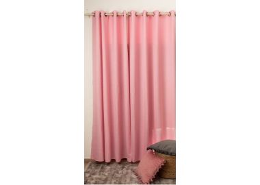 וילון דגם פטרה 140x160 ס"מ צבע ורוד בייבי