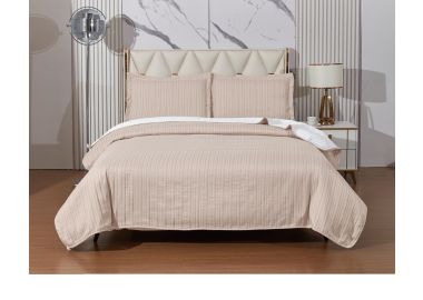 שמיכה זוגית 220x240 ס"מ וזוג ציפיות מסדרת פלורנס דגם 3