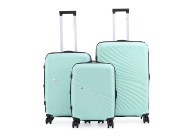 סט 3 מזוודות יוקרה קשיחות 28/24/20 דגם New York מנטה