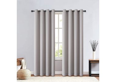 וילון סאן בלוק 140x250 ס"מ צבע אפור