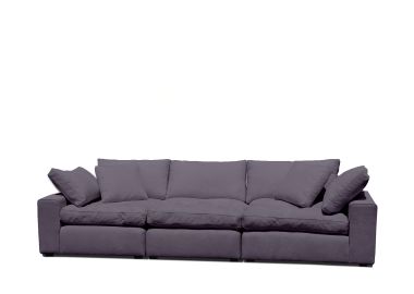 ספה 250 ס"מ דגם ROYAL צבע אפור כהה