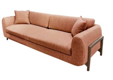 ספה באורך 200 ס"מ דגם MOZART בגוון ורוד