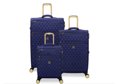 סט 3 מזוודות בד 30/25/20 דגם GLIMMERING כחול