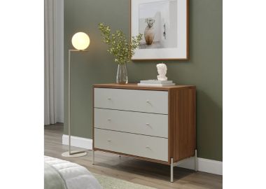 קומודה בגוון אופוייט ועץ דגם אלמוג