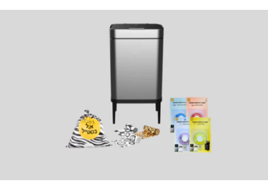 מארז Lianer פח 60 ליטר עם אביזרים צבע כסוף