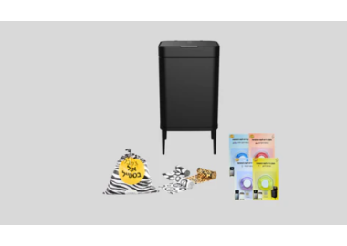 מארז Lianer פח 60 ליטר עם אביזרים צבע שחור מלא