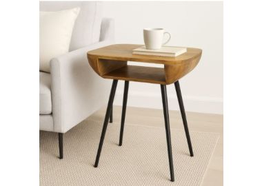 שידת צד דגם איזבל מעץ מנגו בגוון טבעי