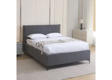 מיטה לנוער 190×120 עם ארגז מצעים דגם גלורי בגוון אפור