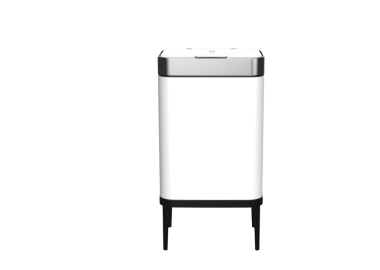 פח 60 ליטר נפתח בלחיצה עם פח פנימי דגם Lianer צבע לבן