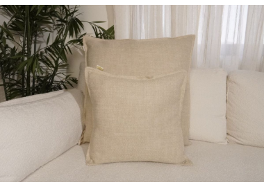 כרית נוי כולל מילוי 45x45 דגם דורון צבע בז'