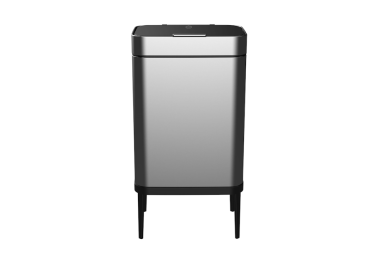 פח 60 ליטר נפתח בלחיצה עם פח פנימי דגם Lianer צבע כסוף