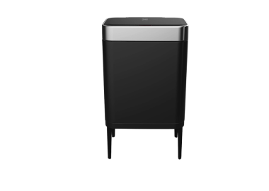 פח 60 ליטר שחור עם פח פנימי וחיישן עליון דגם FUTURE