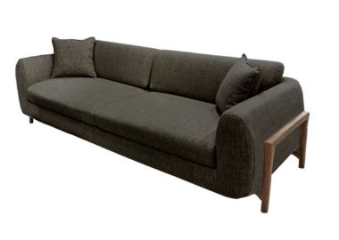 ספה באורך 200 ס"מ דגם MOZART בגוון שחור