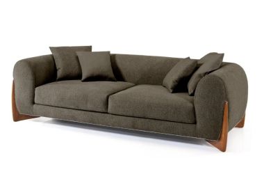 ספה באורך 300 ס"מ דגם ORCHID בגוון אפור כהה