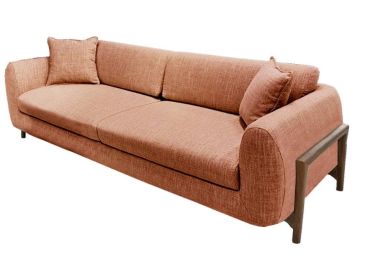 ספה באורך 300 ס"מ דגם MOZART בגוון ורוד