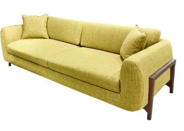 ספה באורך 250 ס"מ דגם MOZART בגוון צהוב