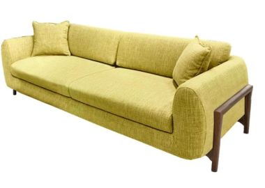 ספה באורך 200 ס"מ דגם MOZART בגוון צהוב