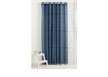 וילון דמוי פשתן דגם טוהר 140x250 ס"מ צבע נייבי