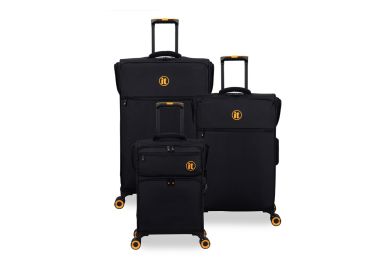 סט 3 מזוודות בד יוקרתיות וקלות 30/25/20 דגם Simultaneous שחור