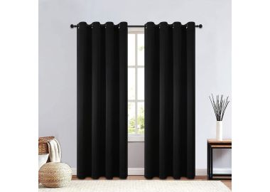 וילון סאן בלוק 140x250 ס"מ צבע שחור